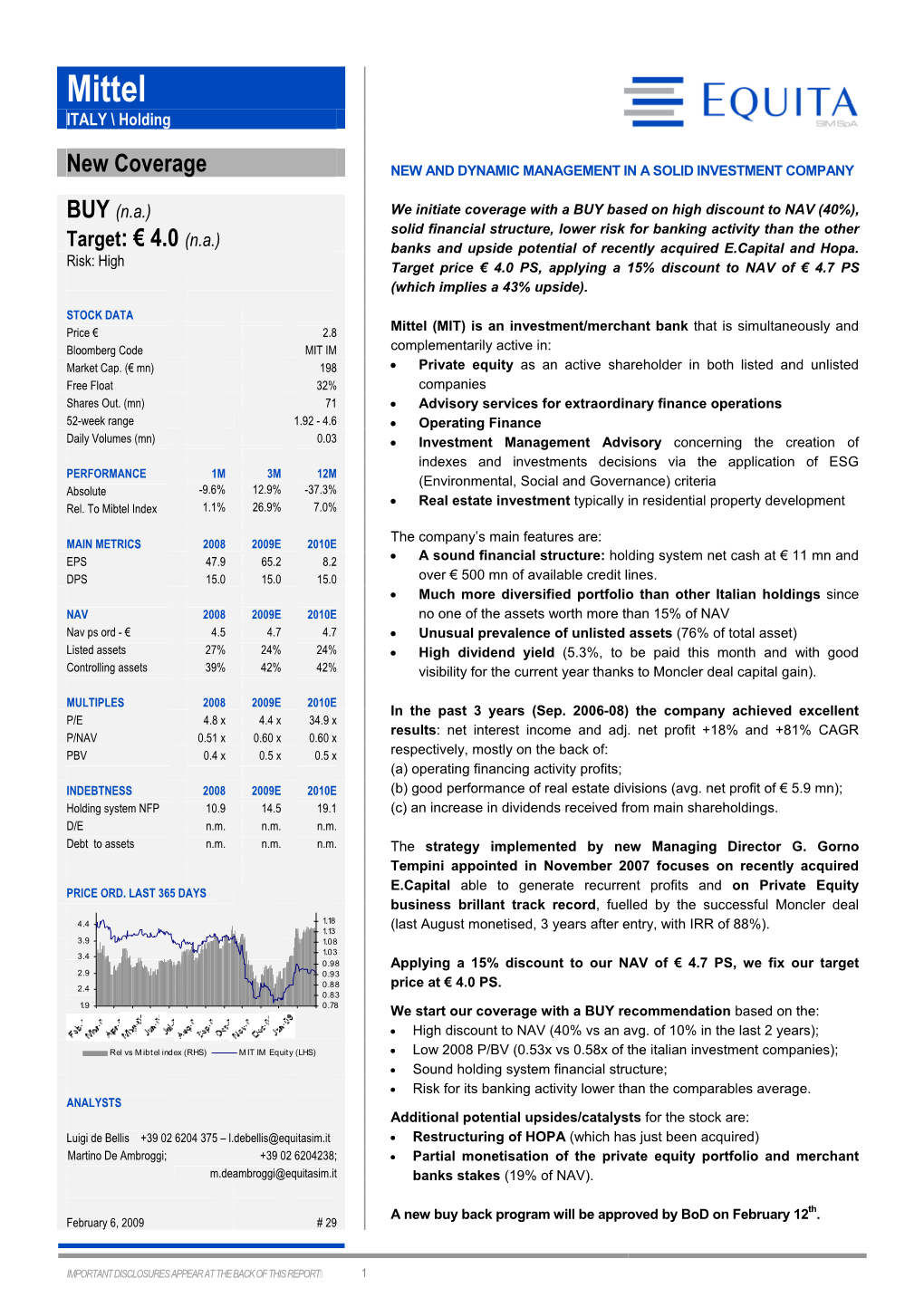 Mittel ITALY \ Holding