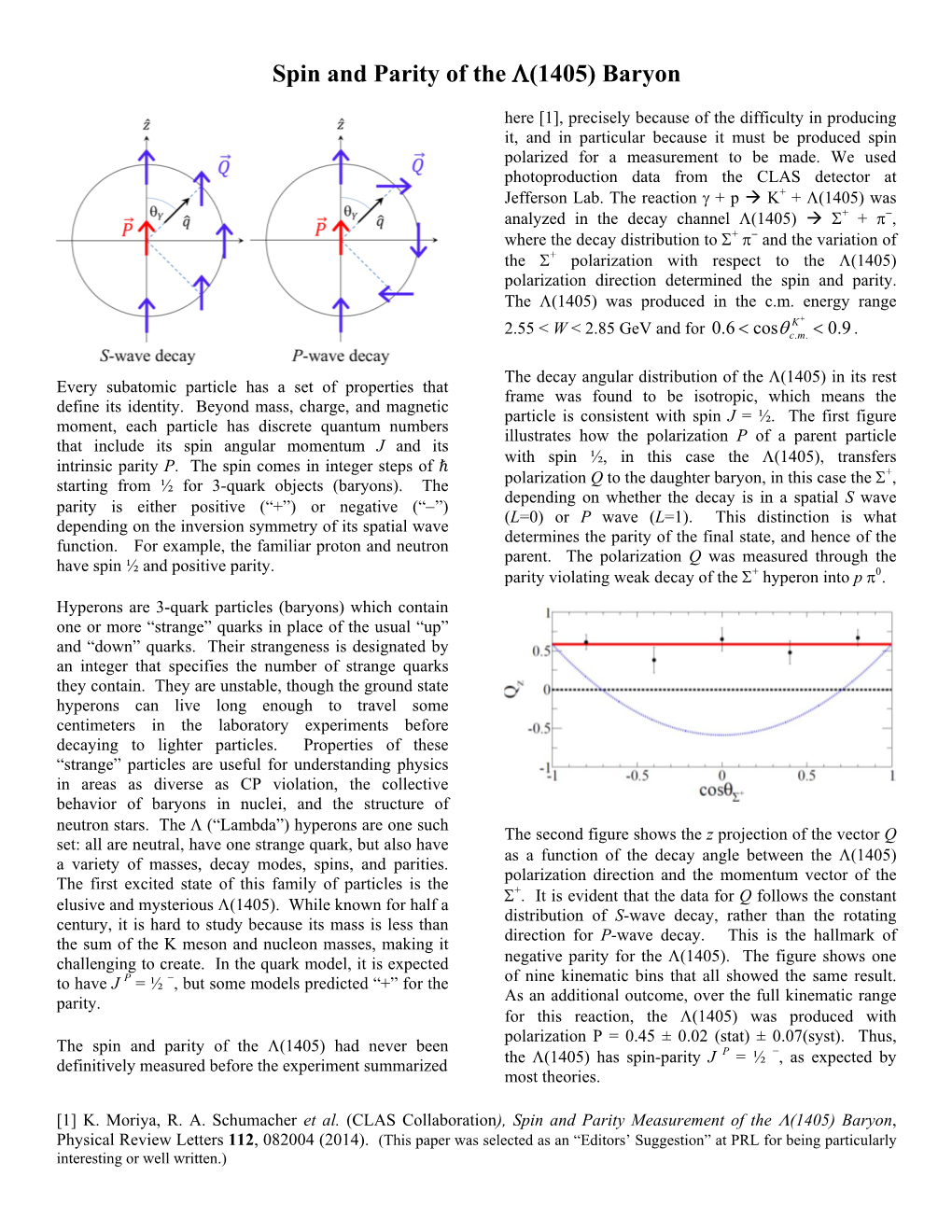 Spin and Parity of the Λ(1405) Baryon