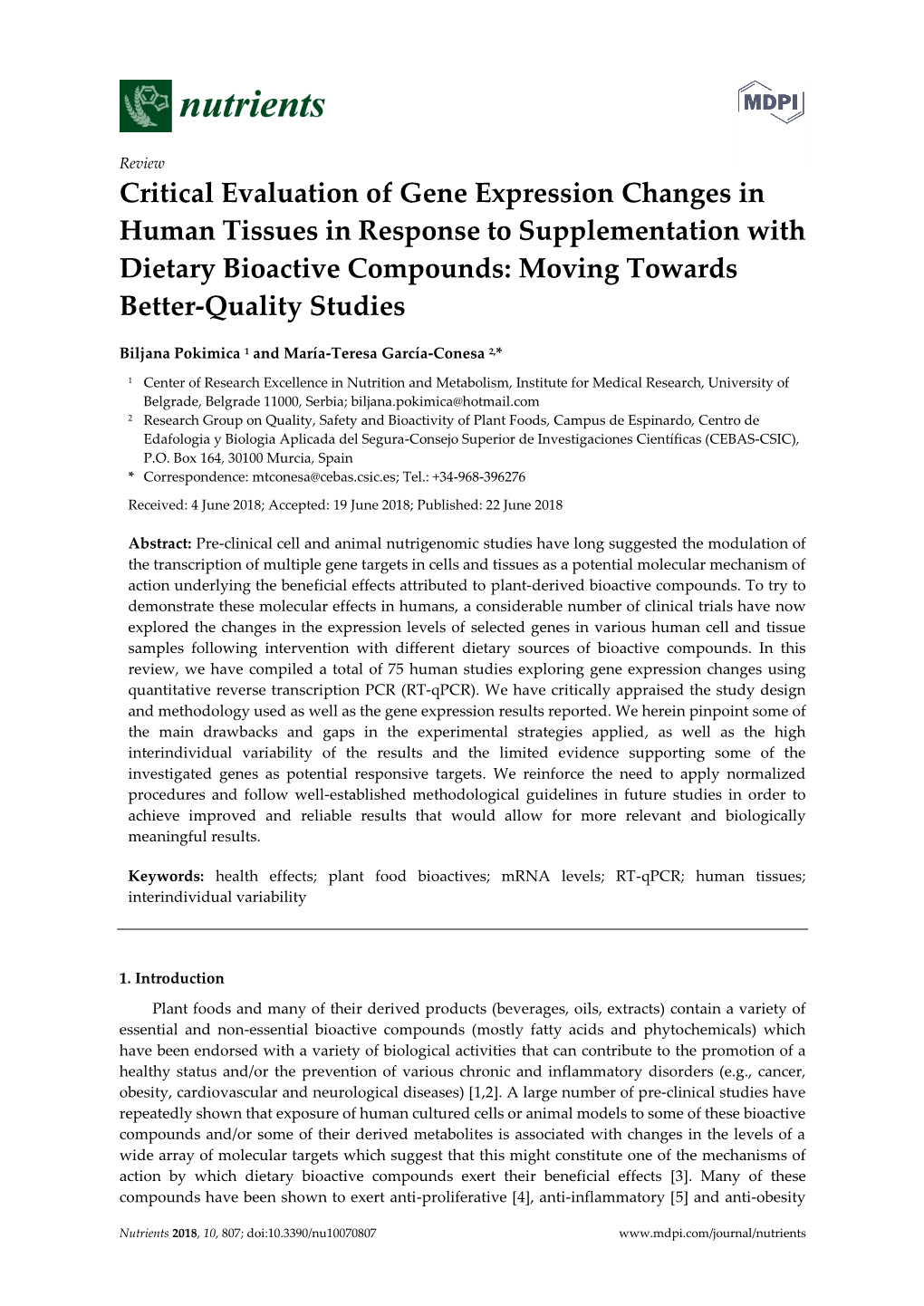 Critical Evaluation of Gene Expression Changes in Human Tissues In