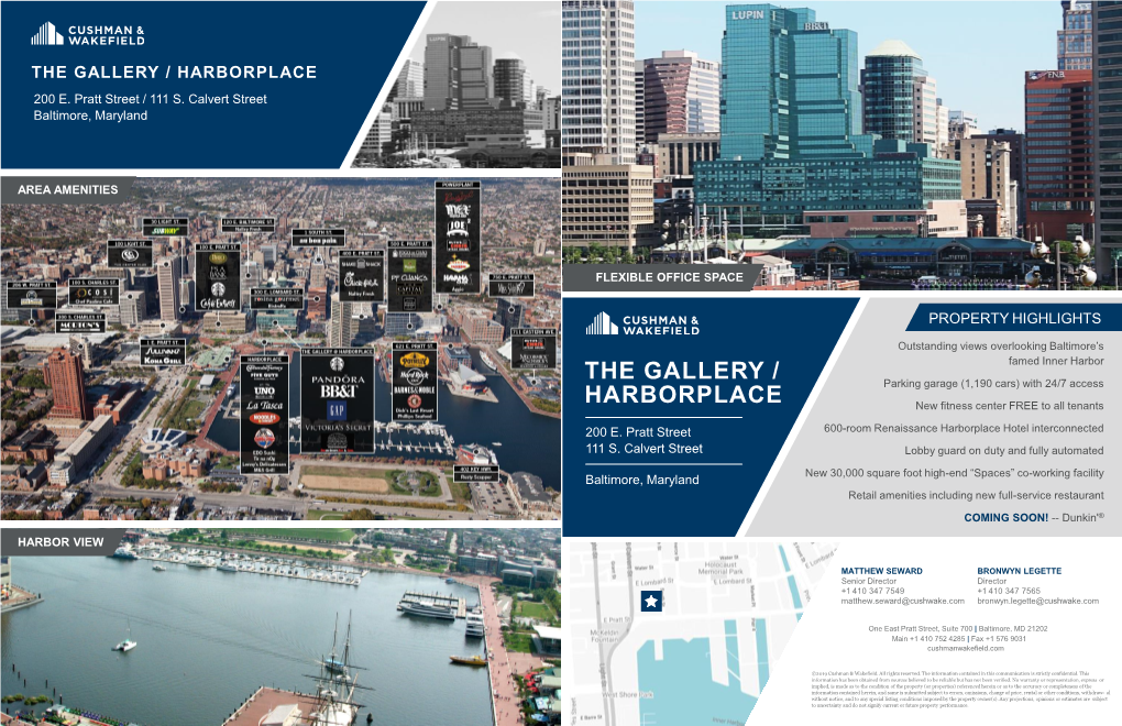 The Gallery / Harborplace 200 E