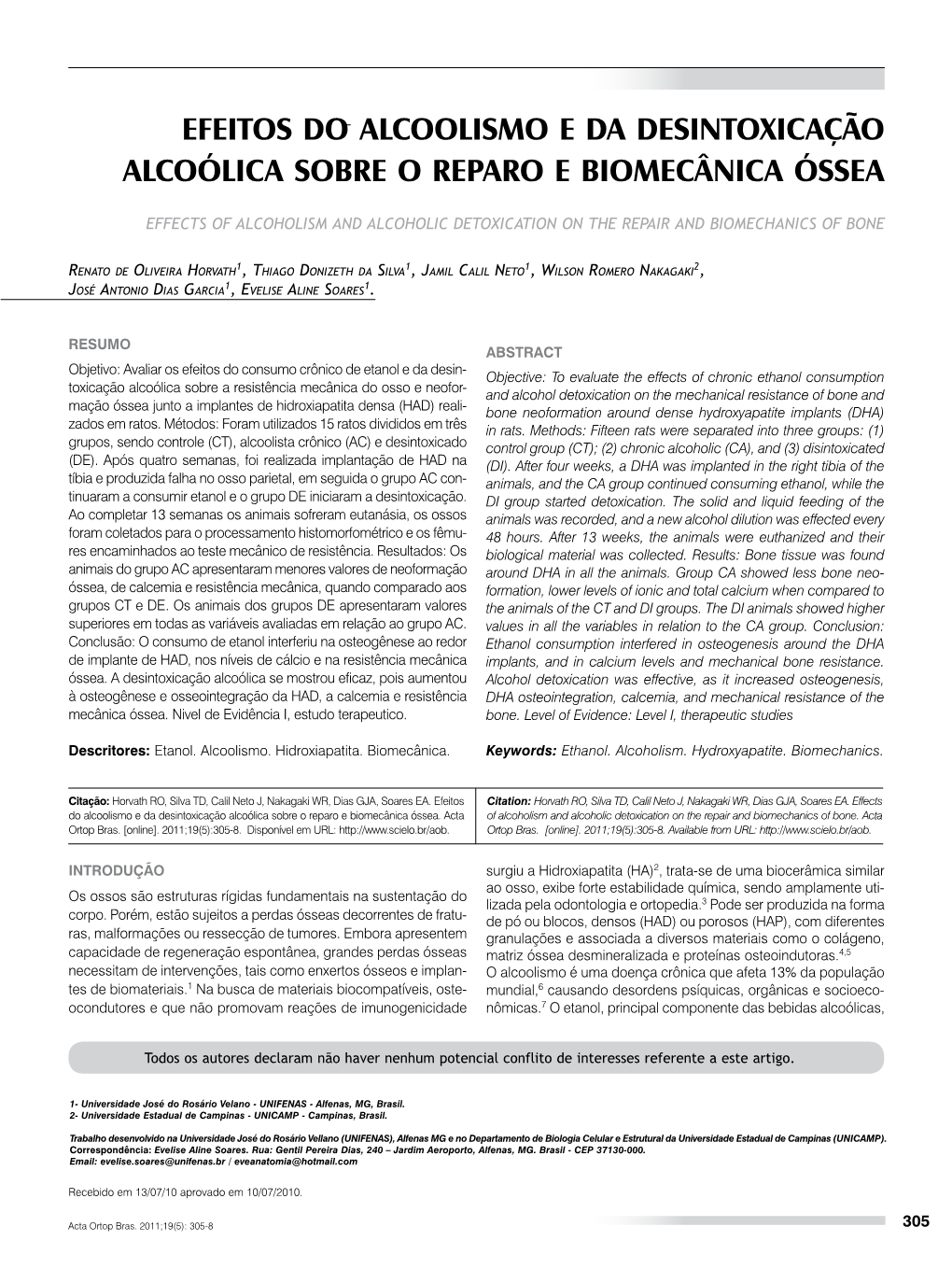 Effects of Alcoholism and Alcoholic Detoxication on the Repair and Biomechanics of Bone
