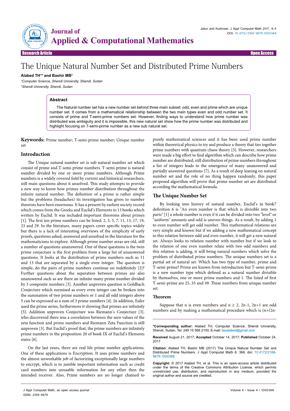 The Unique Natural Number Set and Distributed Prime Numbers