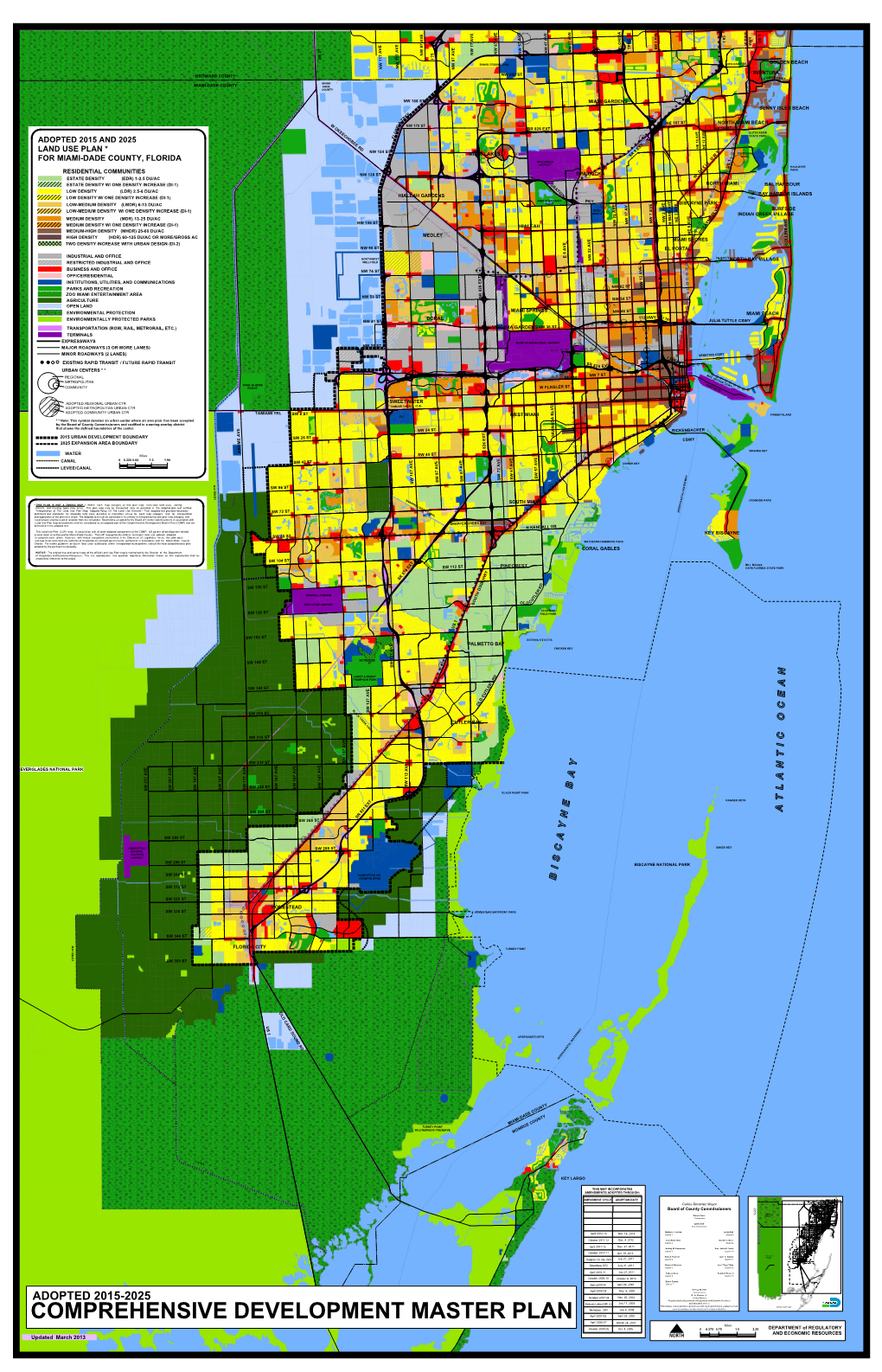 Comprehensive Development Master Plan (CDMP) and Are NAPPER CREEK EXT Delineated in the Adopted Text