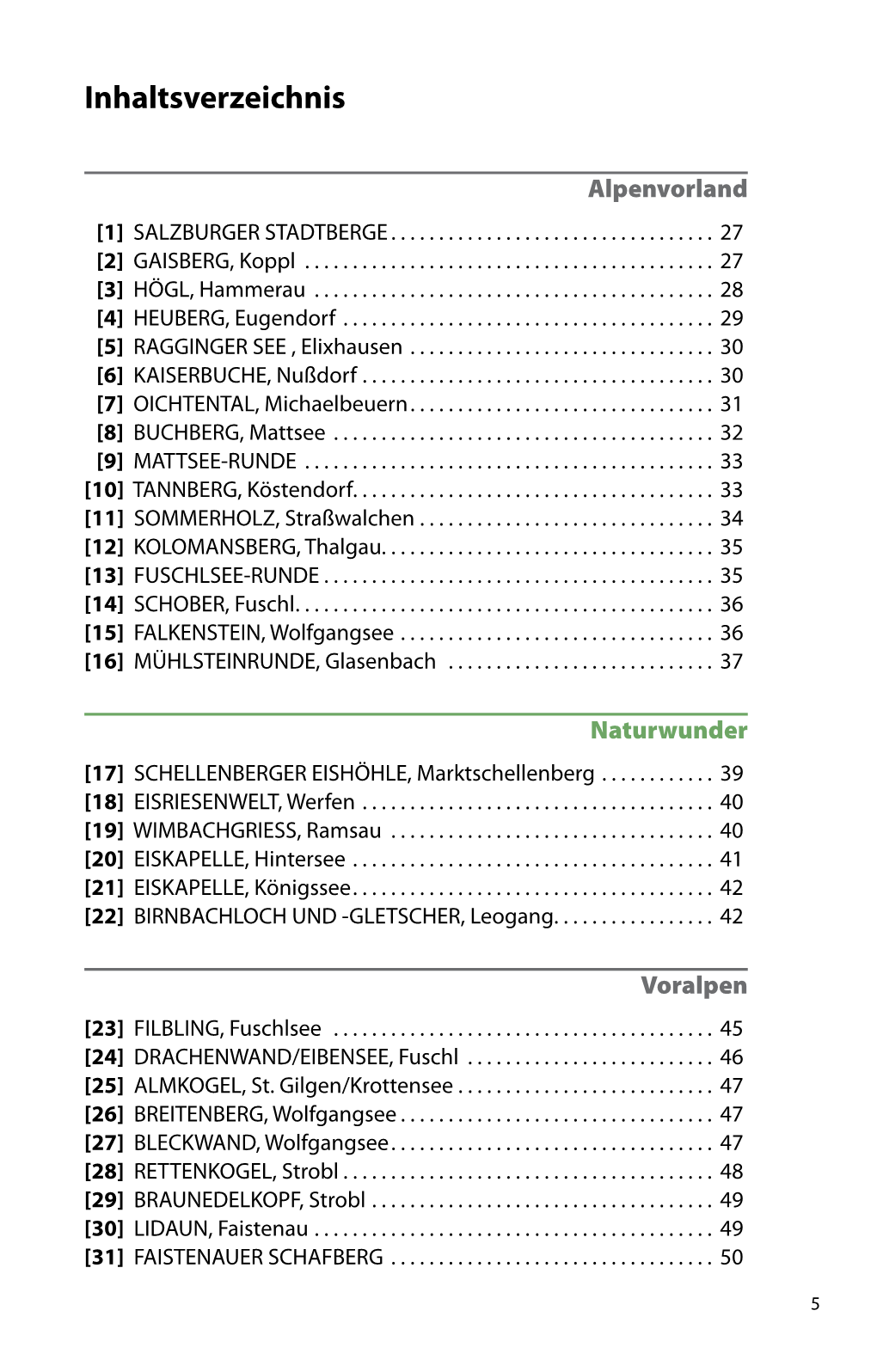 Inhaltsverzeichnis