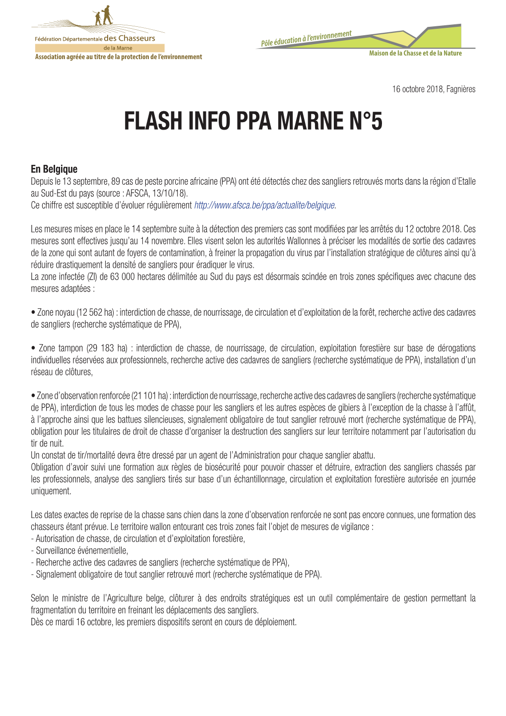 Flash Info Ppa Marne N°5