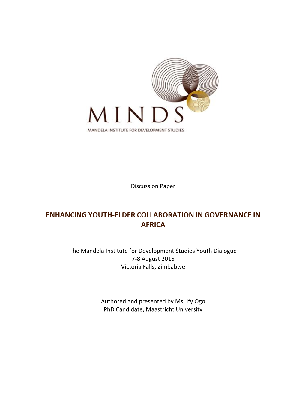 Enhancing Youth-Elder Collaboration in Governance in Africa