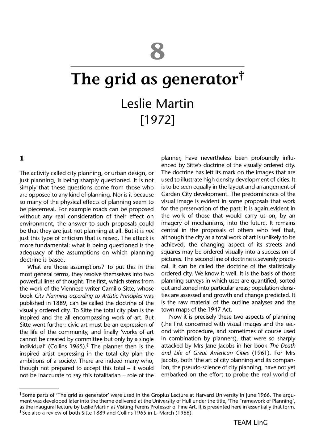 The Grid As Generator, by Leslie Martin 1972