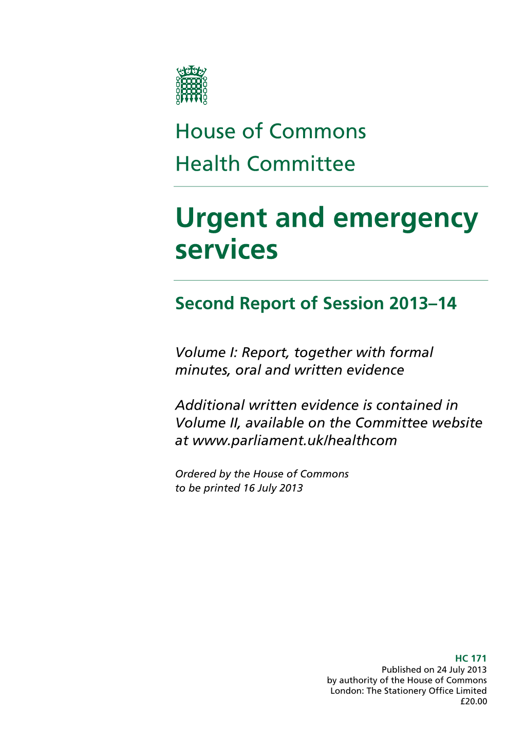 Urgent and Emergency Services