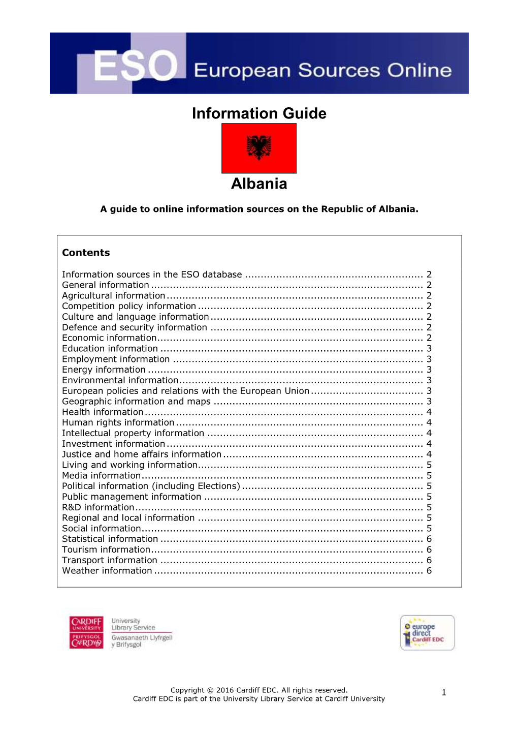 Information Guide Albania