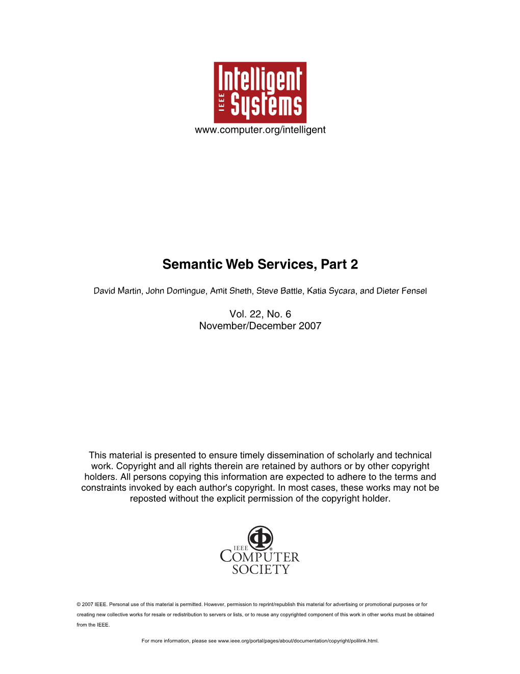 Semantic Web Services, Part 2