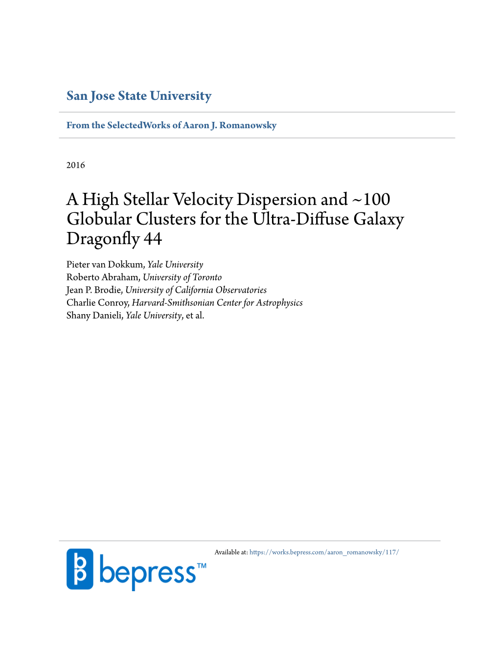 A High Stellar Velocity Dispersion and ~100 Globular Clusters for the Ultra