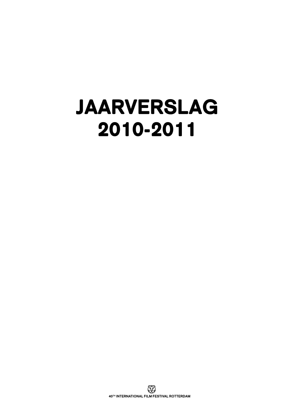 Jaarverslag 2010-2011