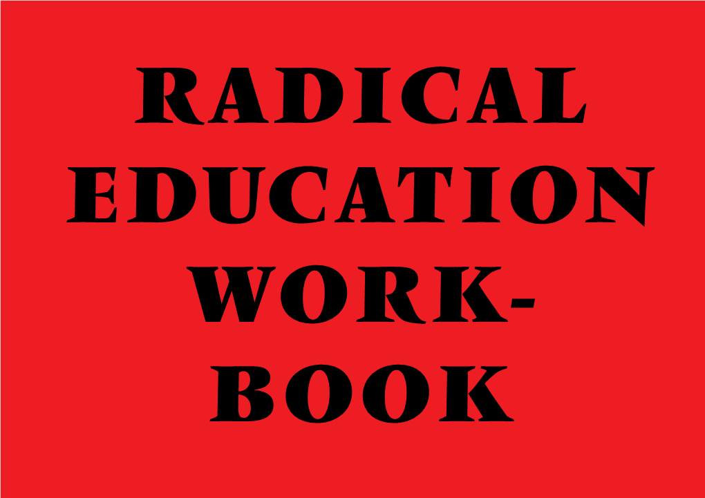 Radical Education Workbook in Britain in 2010