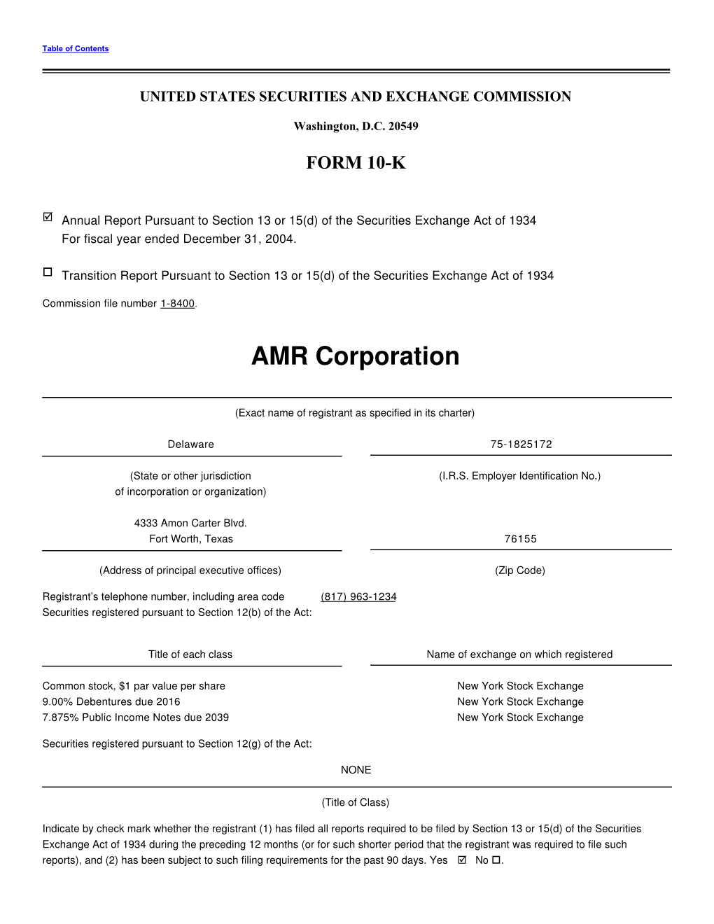 AMR Corporation