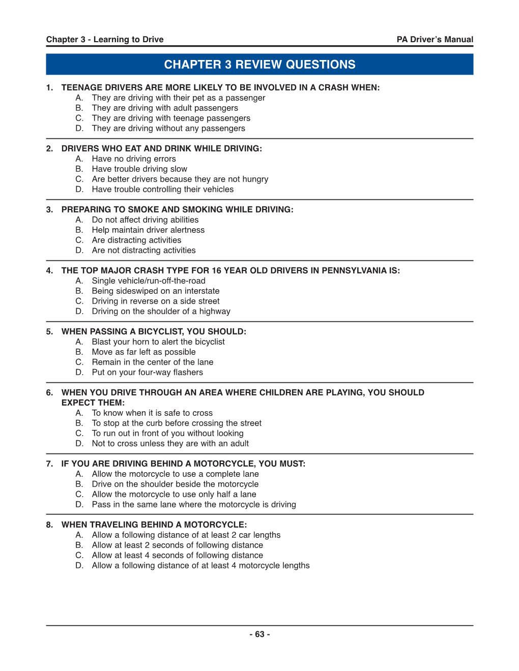 Chapter 3 Review Questions