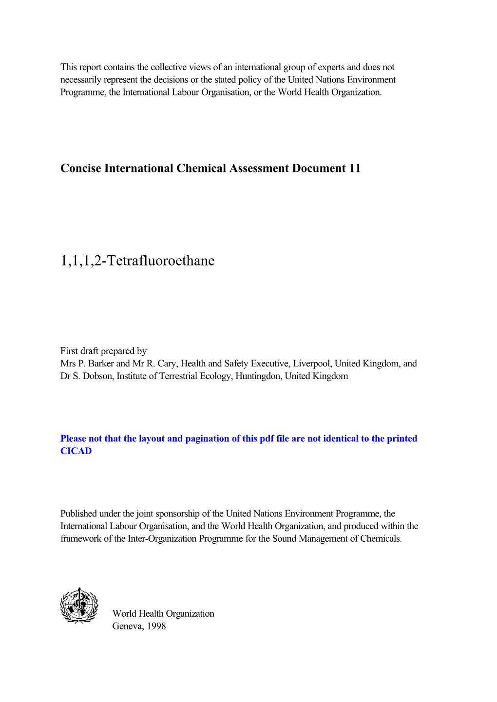 1,1,1,2-Tetrafluoroethane