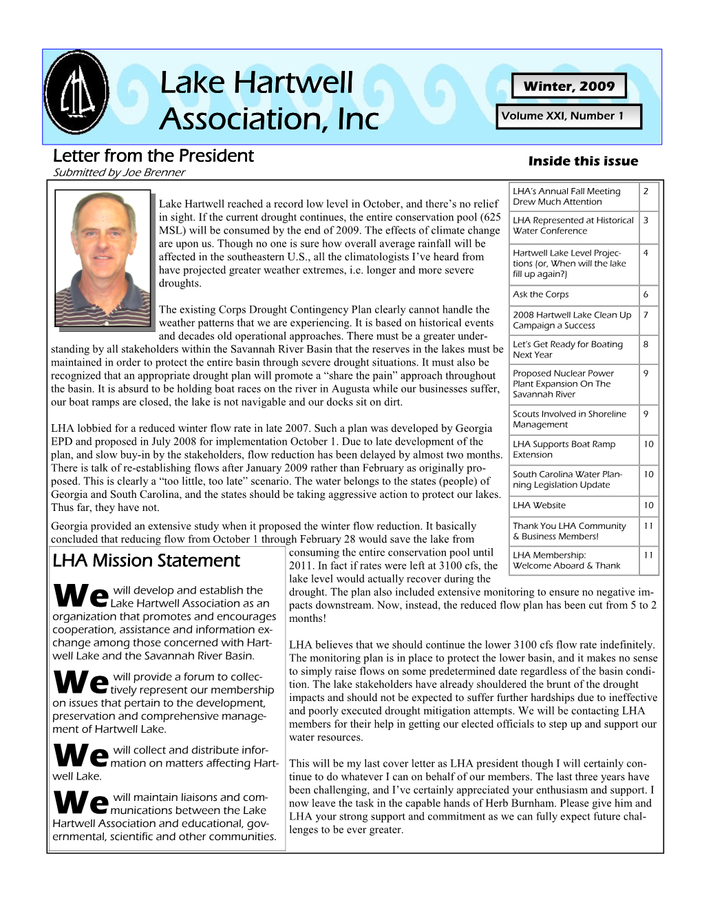 2009 Volume XXI, Number 1 Association, Inc