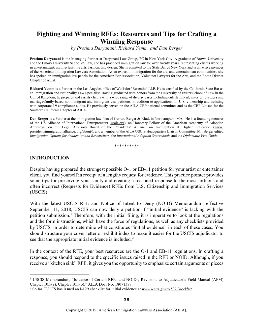 Fighting and Winning Rfes: Resources and Tips for Crafting a Winning Response by Protima Daryanani, Richard Yemm, and Dan Berger