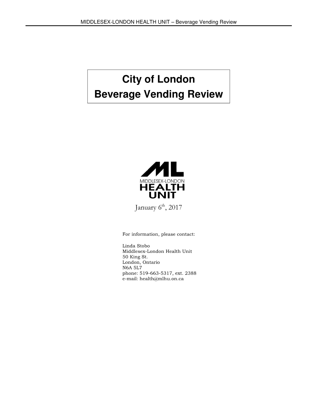 City of London Beverage Vending Review