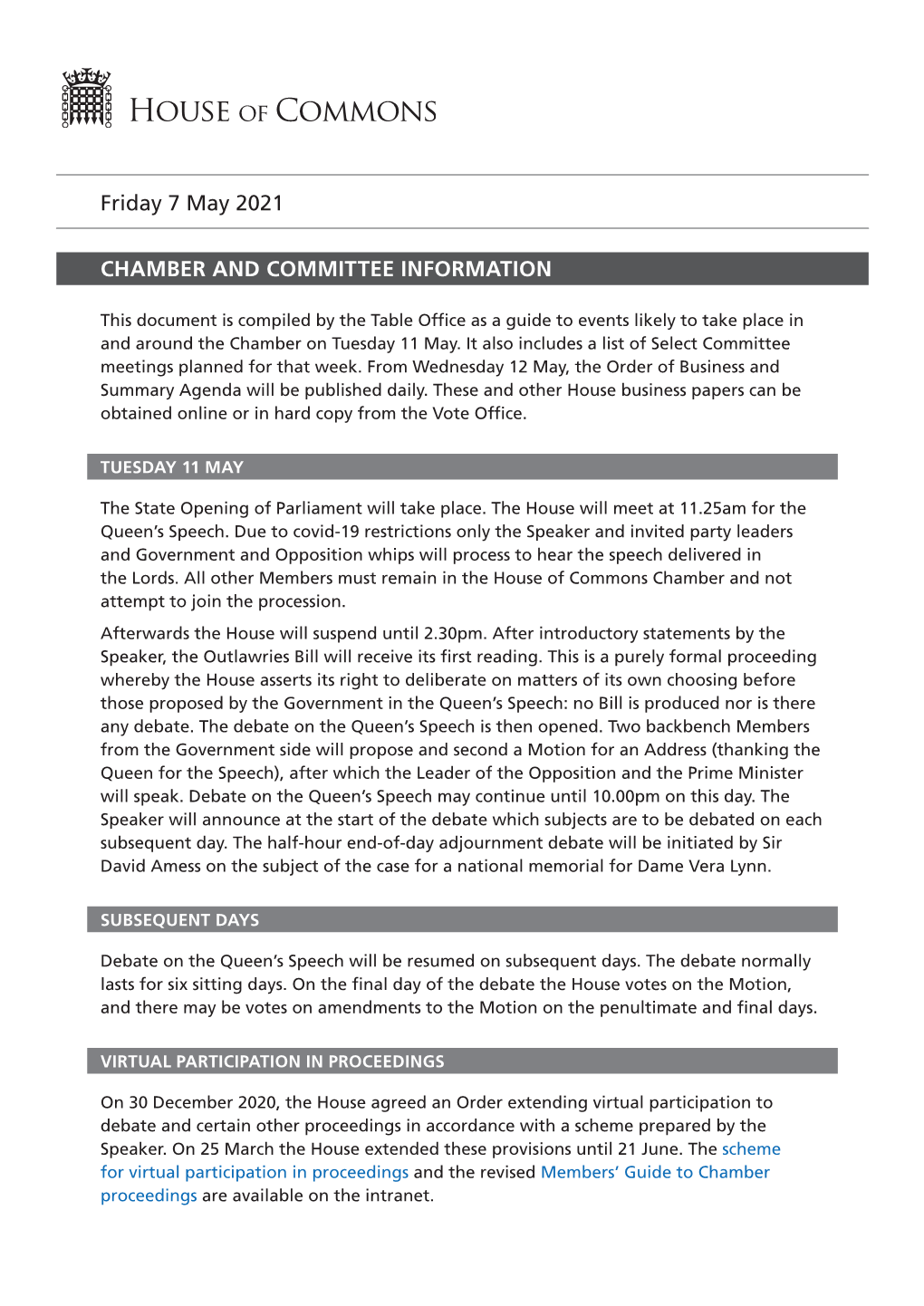 View Chamber and Committee Information Document PDF File 0.03