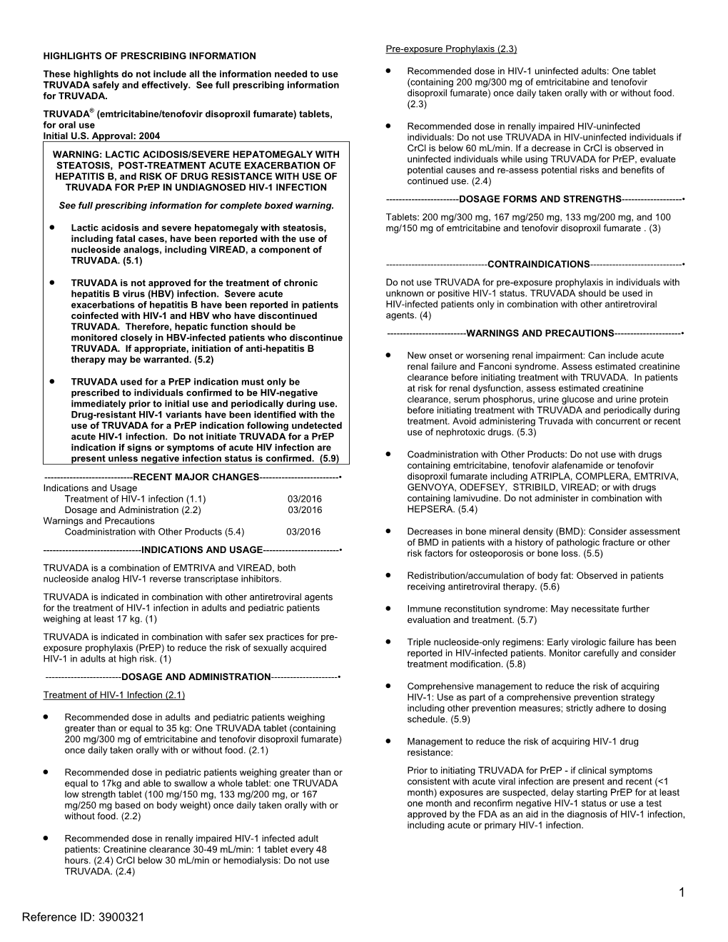 Truvada (Emtricitabine / Tenofovir Disoproxil)