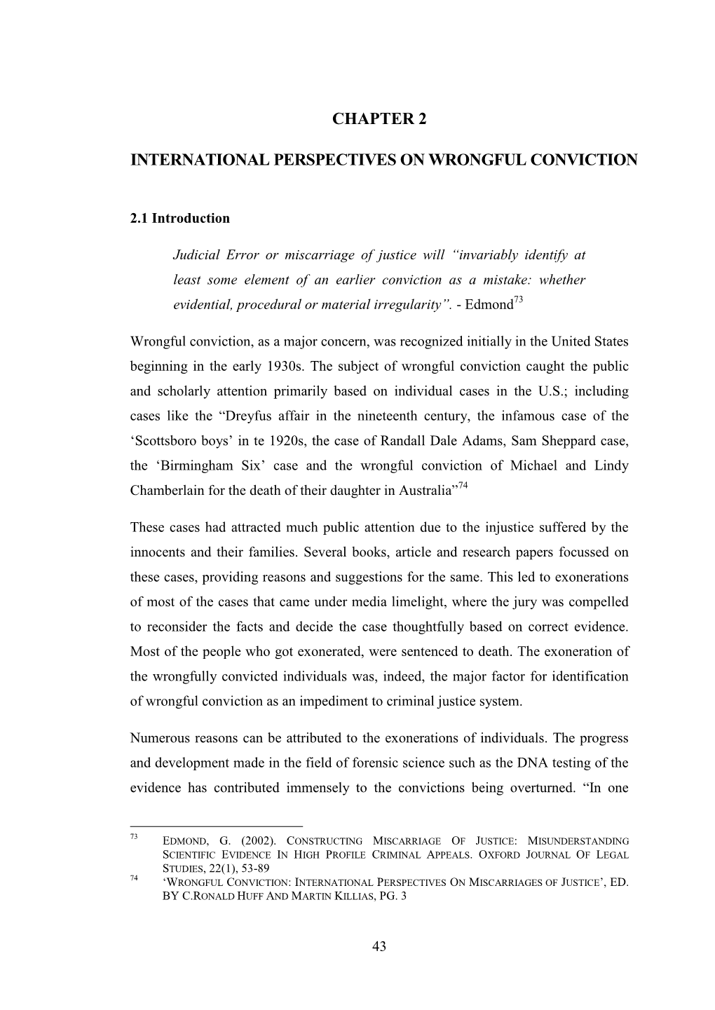 Chapter 2 International Perspectives on Wrongful