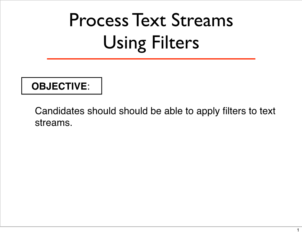 Process Text Streams Using Filters