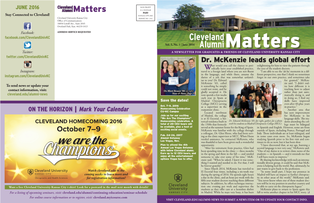 Cleveland Alumnimatters Vol