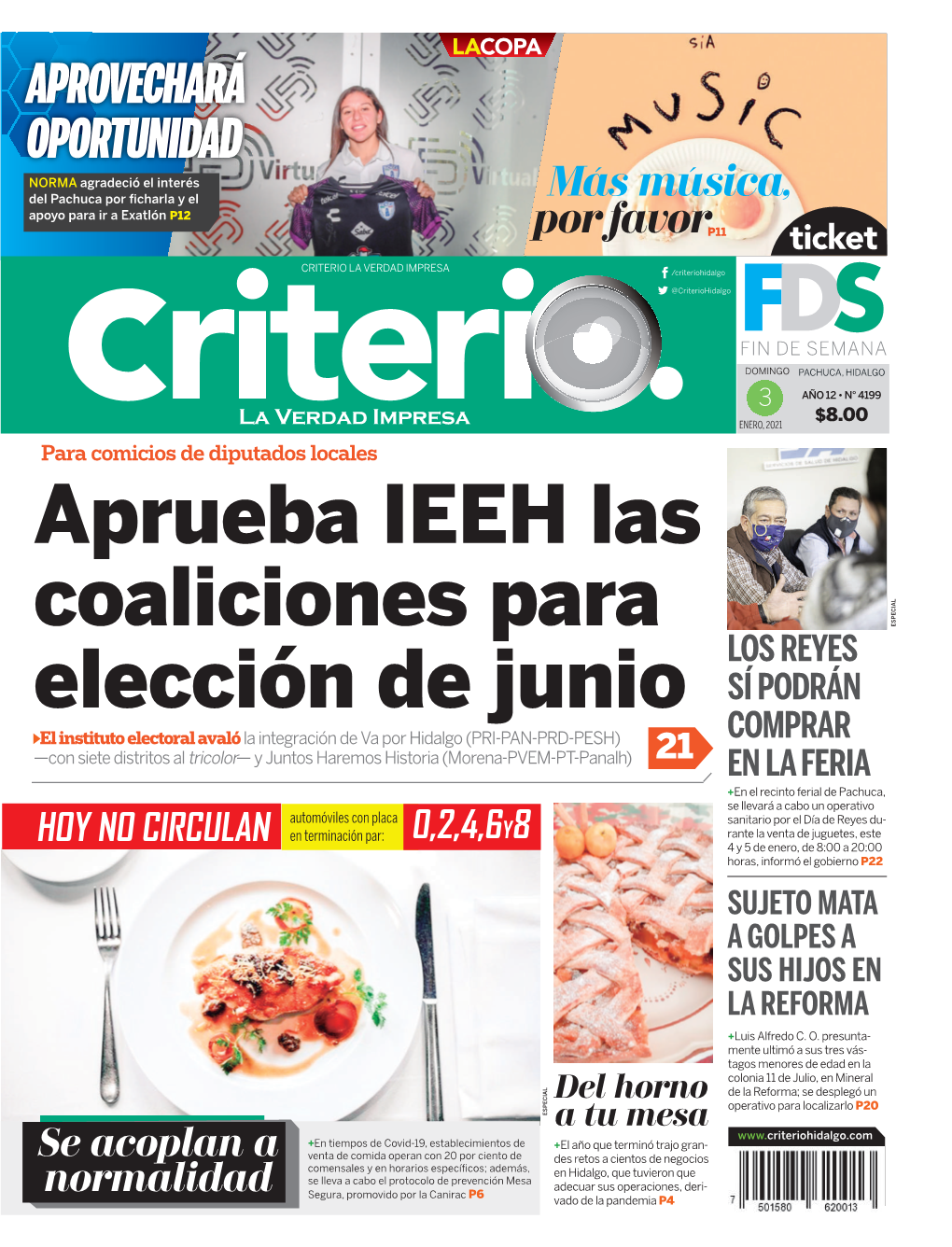 APROVECHARÁ OPORTUNIDAD NORMA Agradeció El Interés Del Pachuca Por ﬁ Charla Y El Más Música, Apoyo Para Ir a Exatlón P12 Por Favorp11