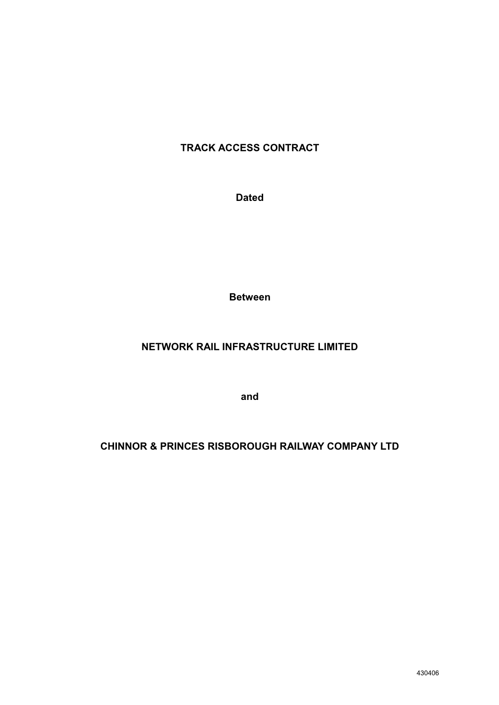 Chinnor & Princes Risborough Railway Company Limited-Redacted