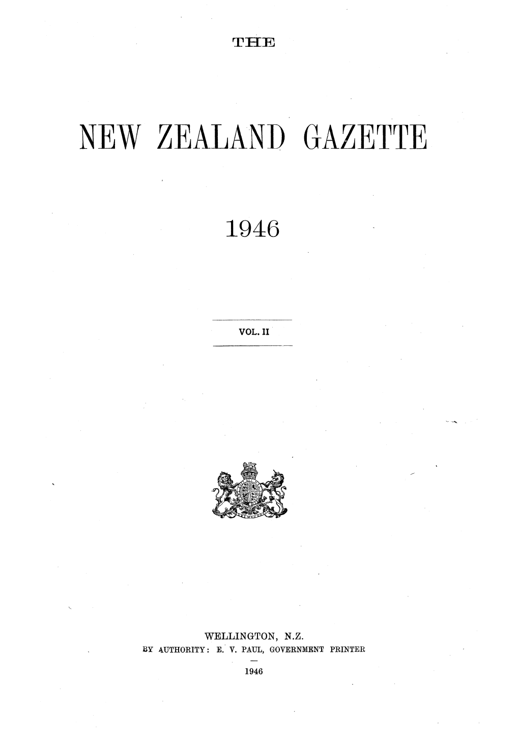 The New Gazette, 1946