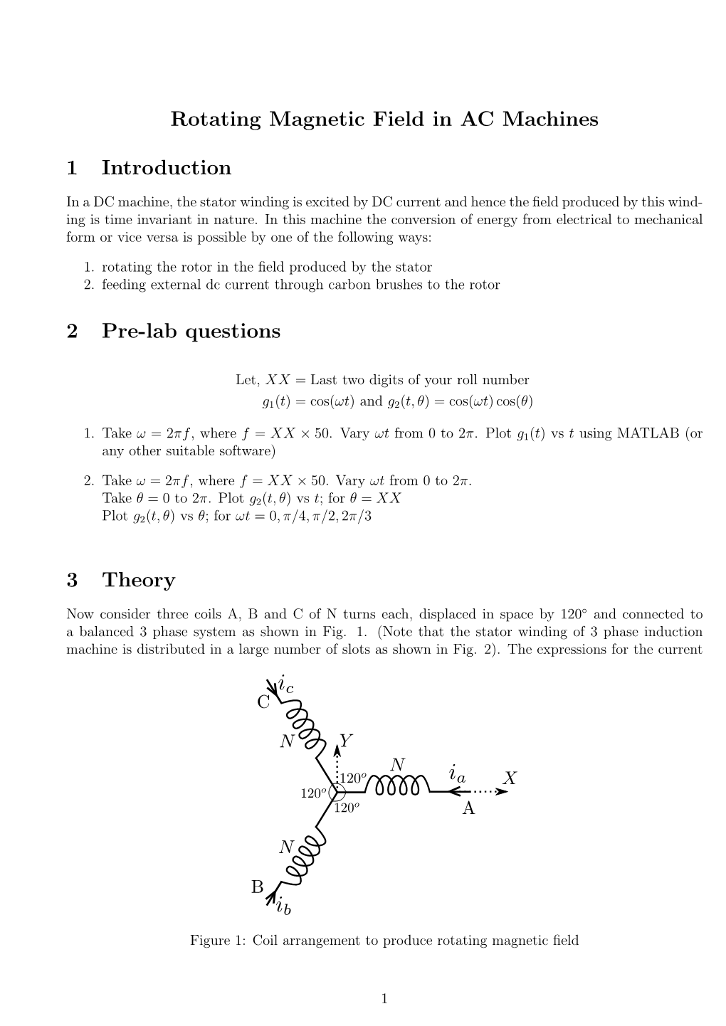 Rotating Magnetic Field in Induction Motor