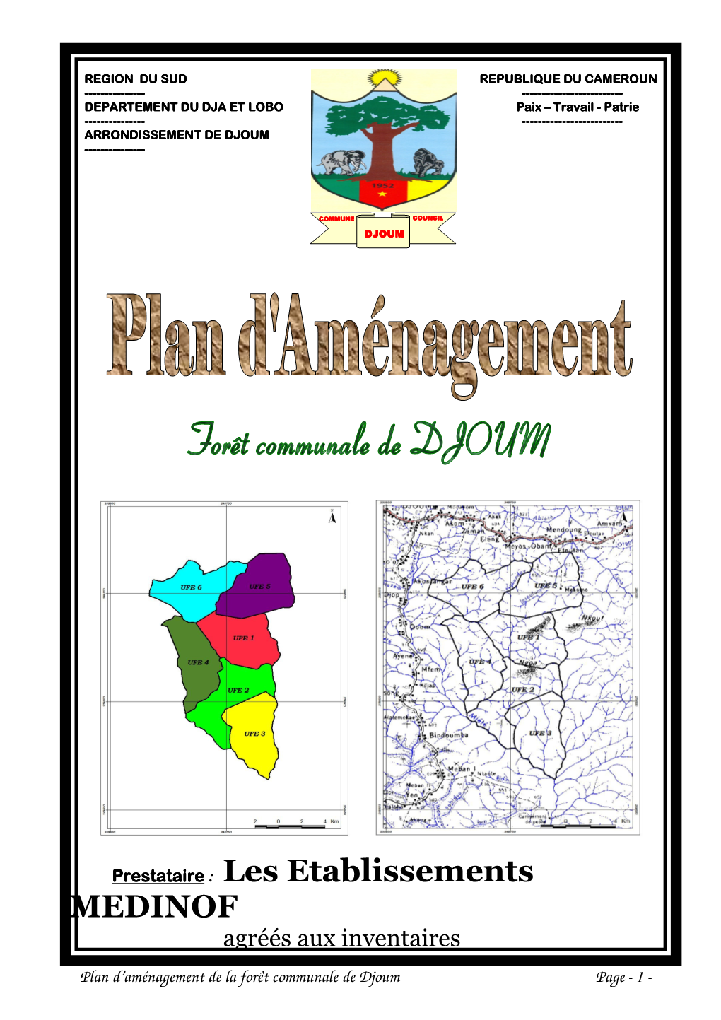 Plan D'aménagement FC Djoum