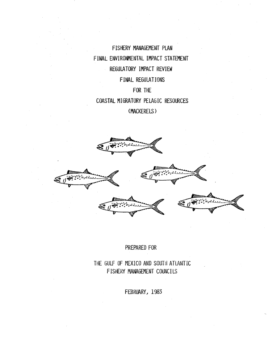 Original Migratory Pelagics Fishery Management Plan