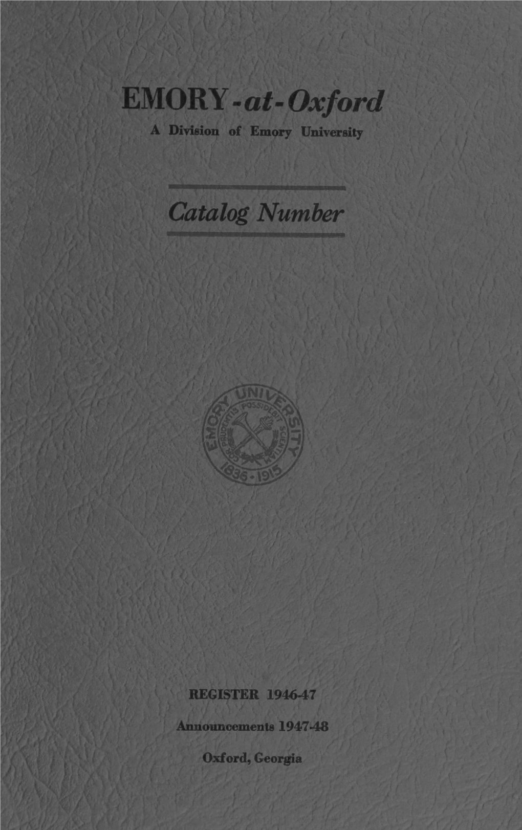 1947-1948 Course Catalog