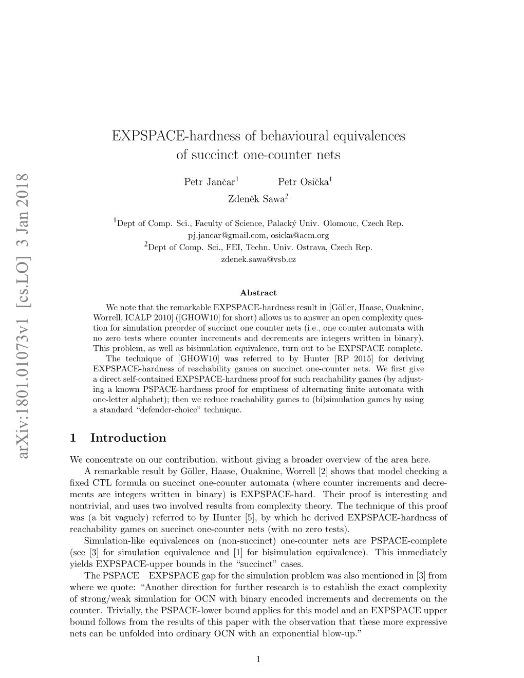 EXPSPACE-Hardness of Behavioural Equivalences of Succinct One