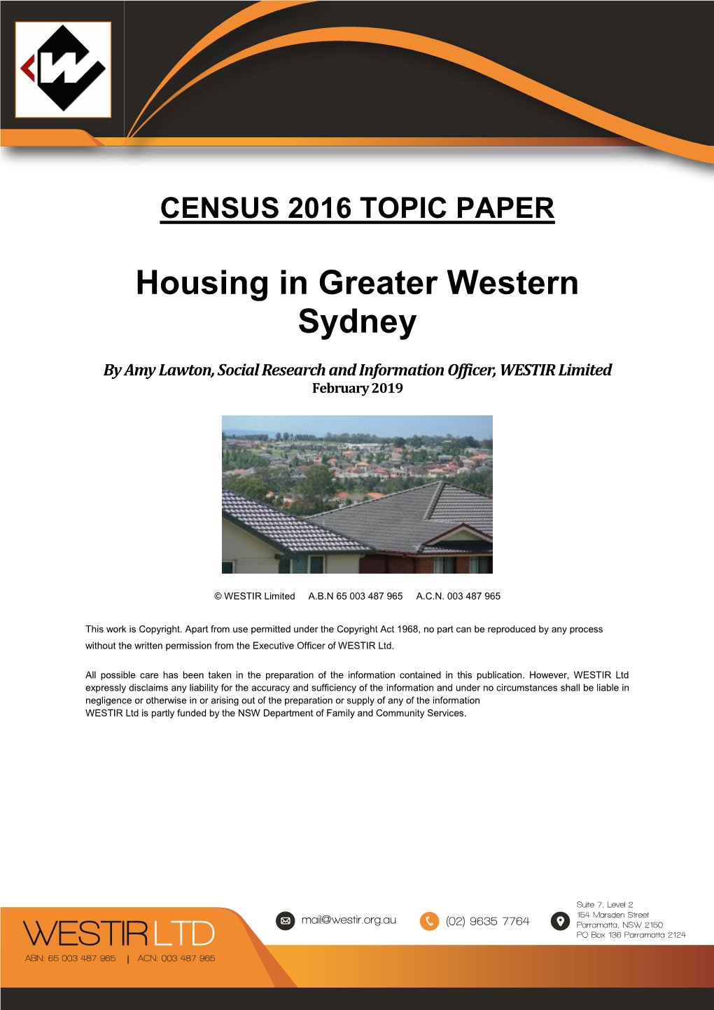 Housing in Greater Western Sydney