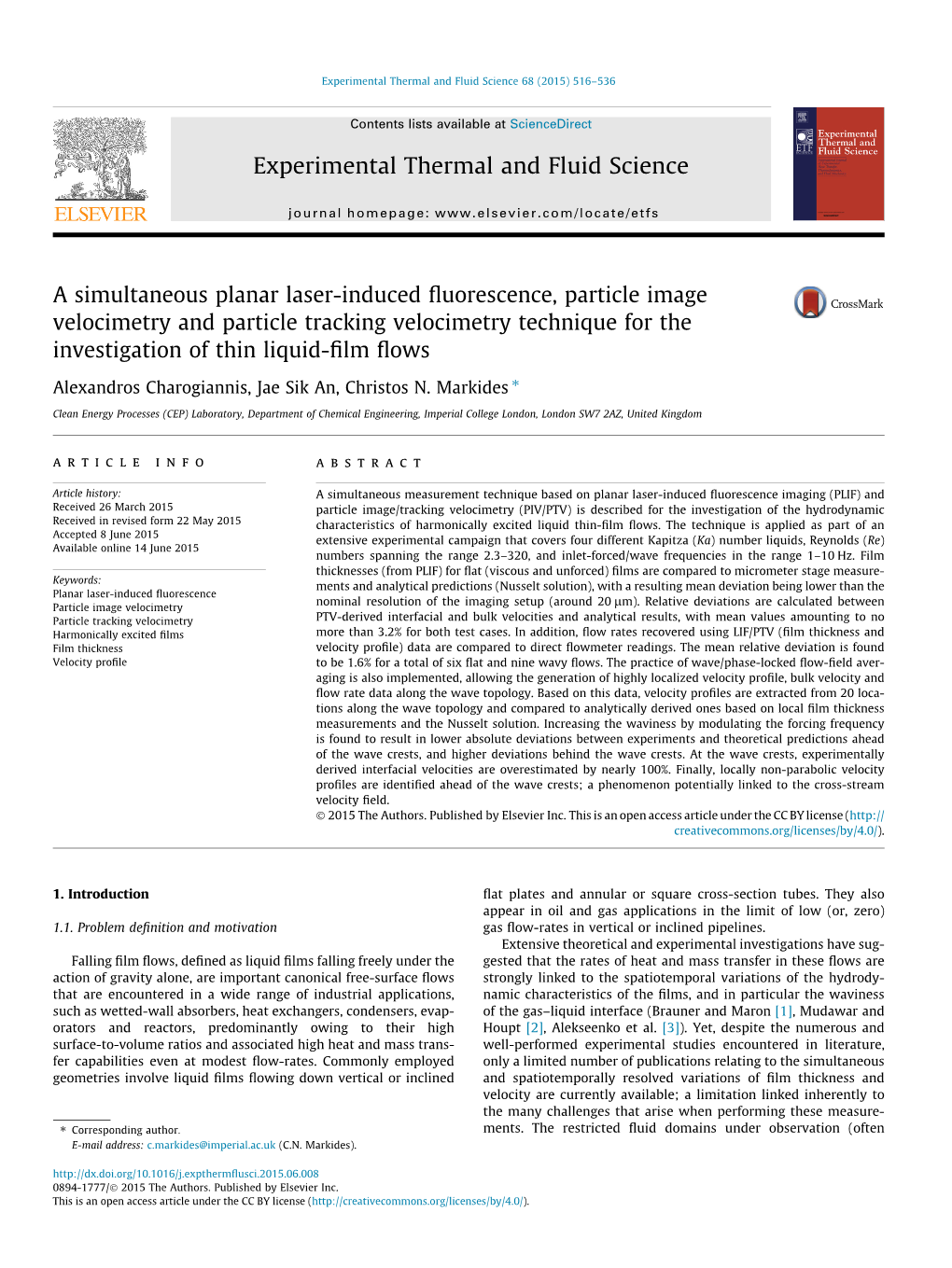 A Simultaneous Planar Laser-Induced Fluorescence, Particle Image Velocimetry and Particle Tracking Velocimetry Technique For