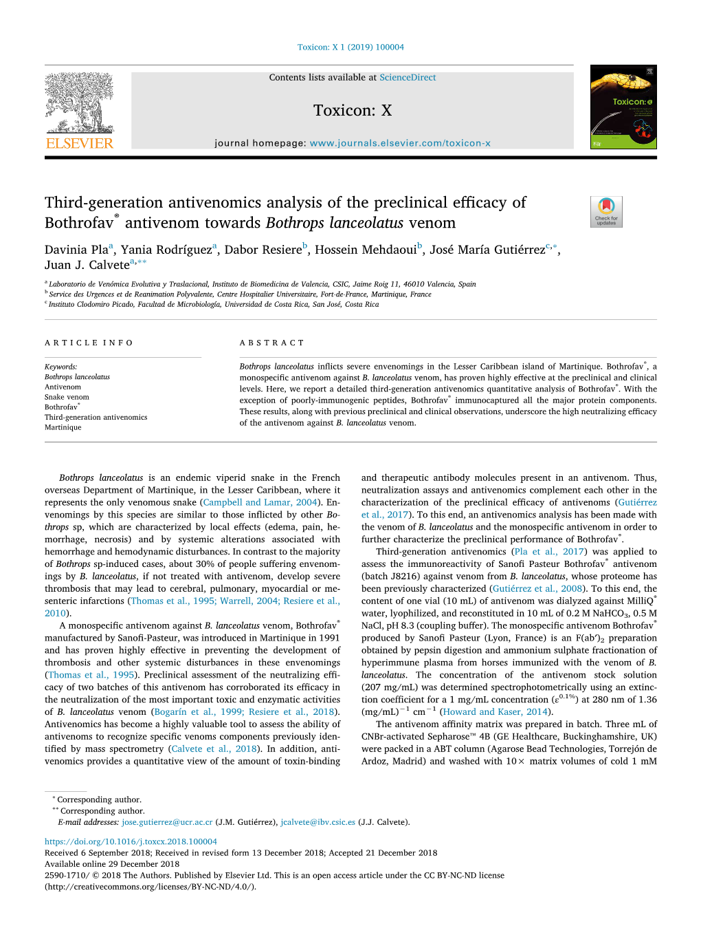 Third-Generation Antivenomics Analysis of the Preclinical Efficacy Of