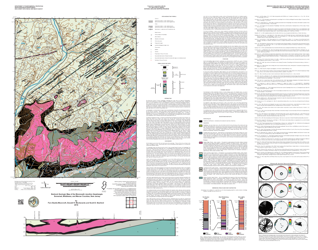 Bedrock Geologic Map of the Monmouth Junction Quadrangle, Water Resources Management U.S