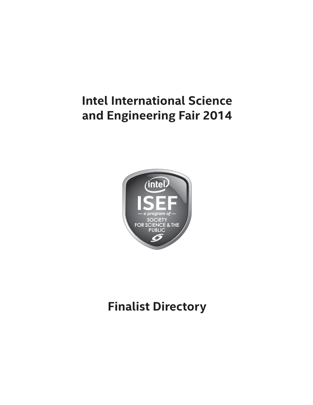 Intel International Science and Engineering Fair 2014 Finalist