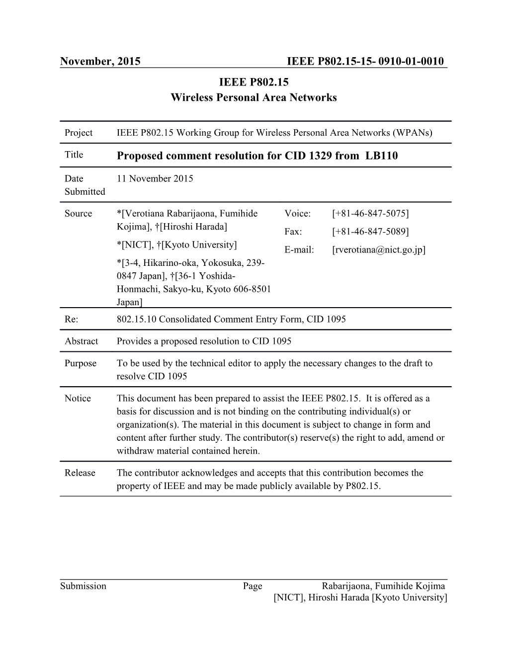 Wireless Personal Area Networks s5