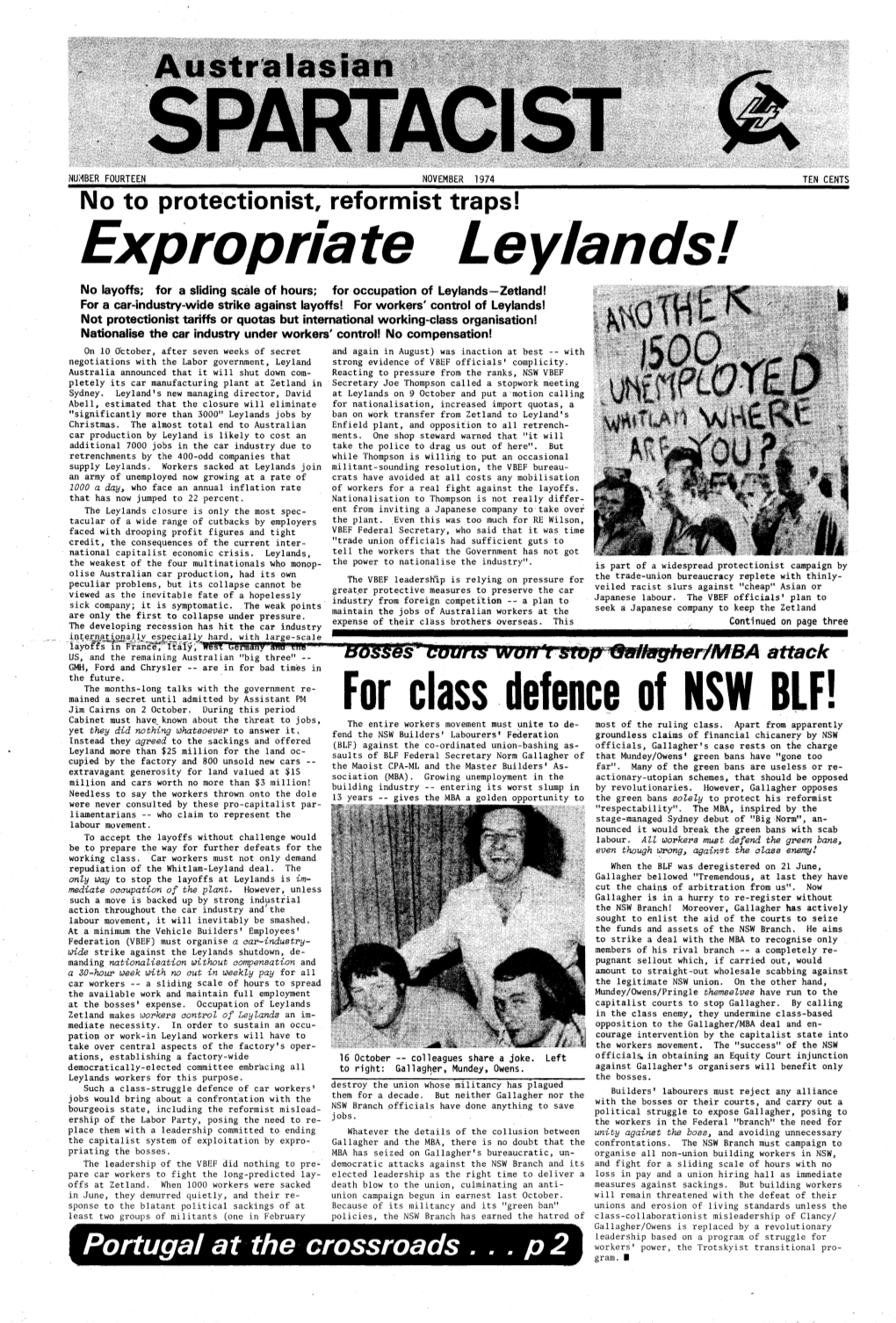 Issue No. 14, November, 1974