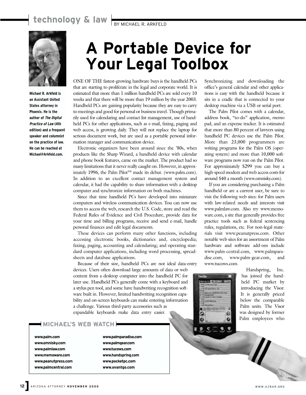 A Portable Device for Your Legal Toolbox