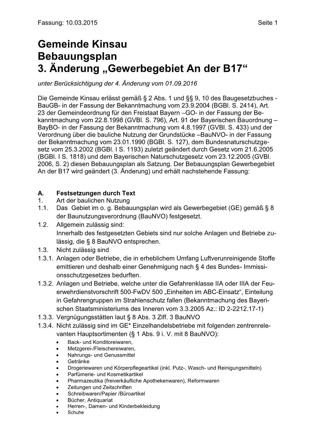 Gemeinde Apfeldorf Bebauungsplan „An Der Breite“