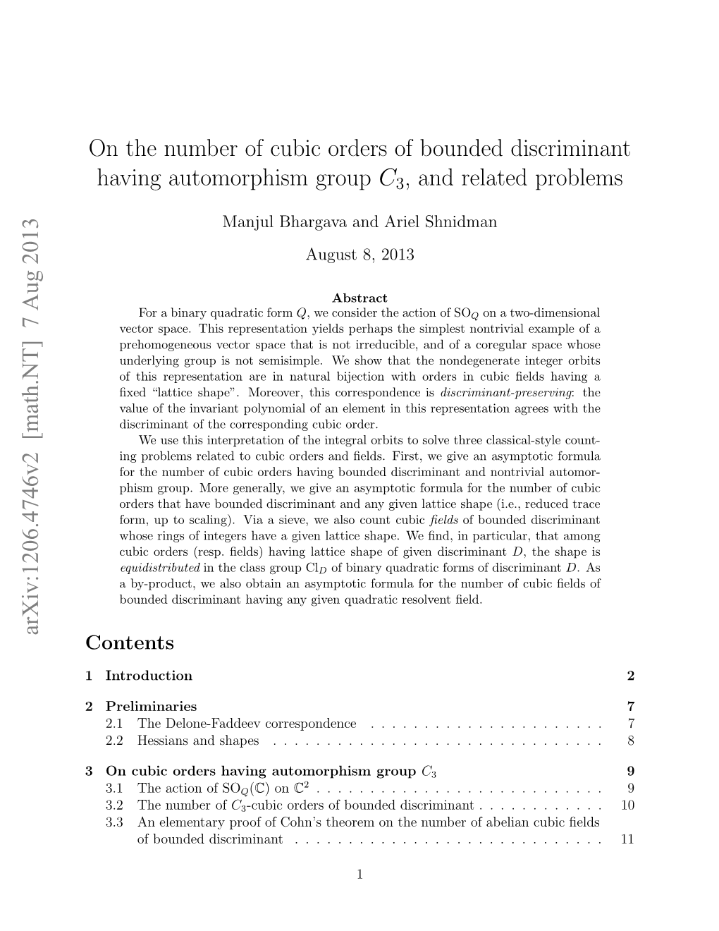 On the Number of Cubic Orders of Bounded Discriminant Having