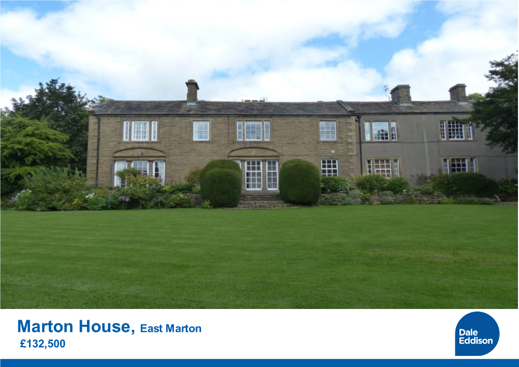 Marton House, East Marton £132,500 2 Marton House East Marton BD23 3LP