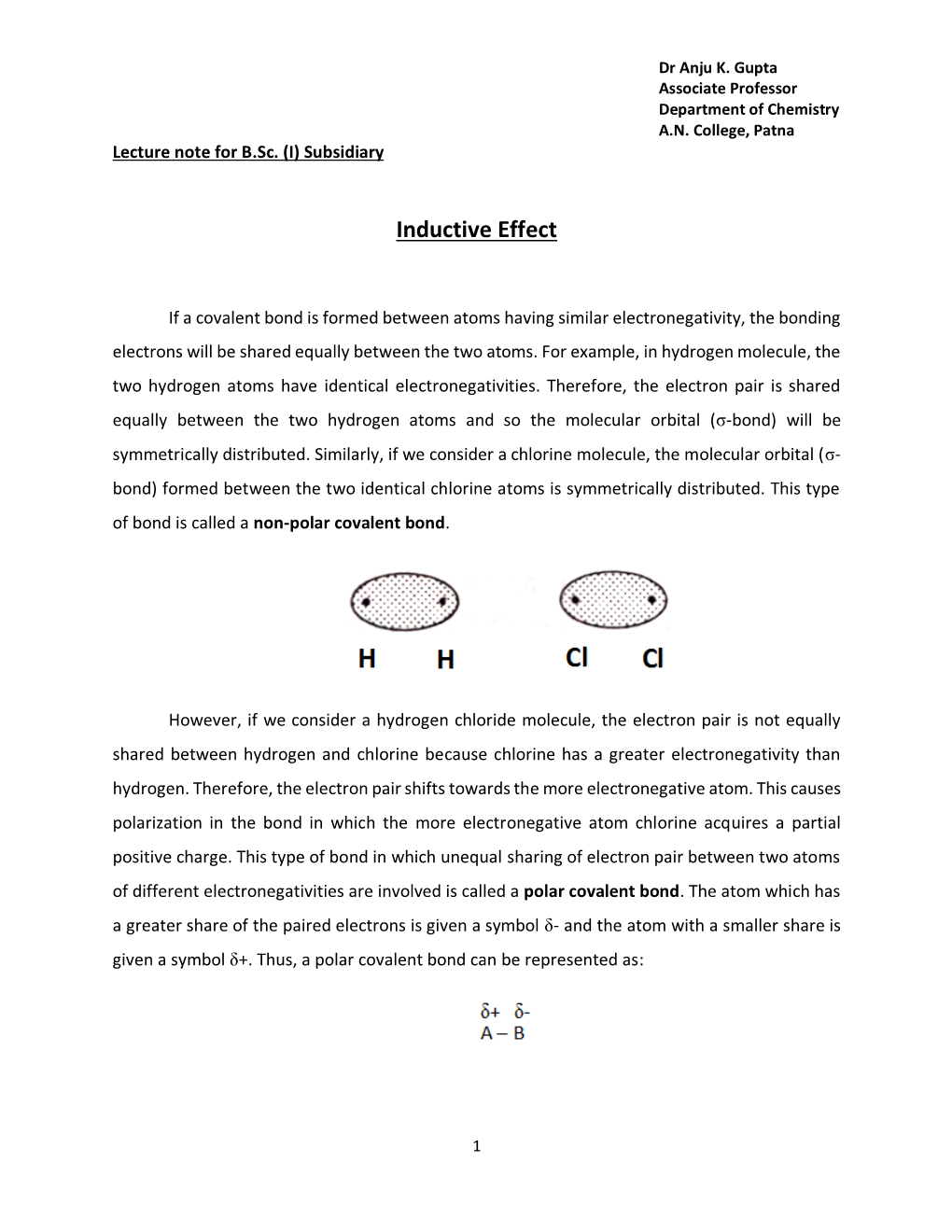 Inductive Effect