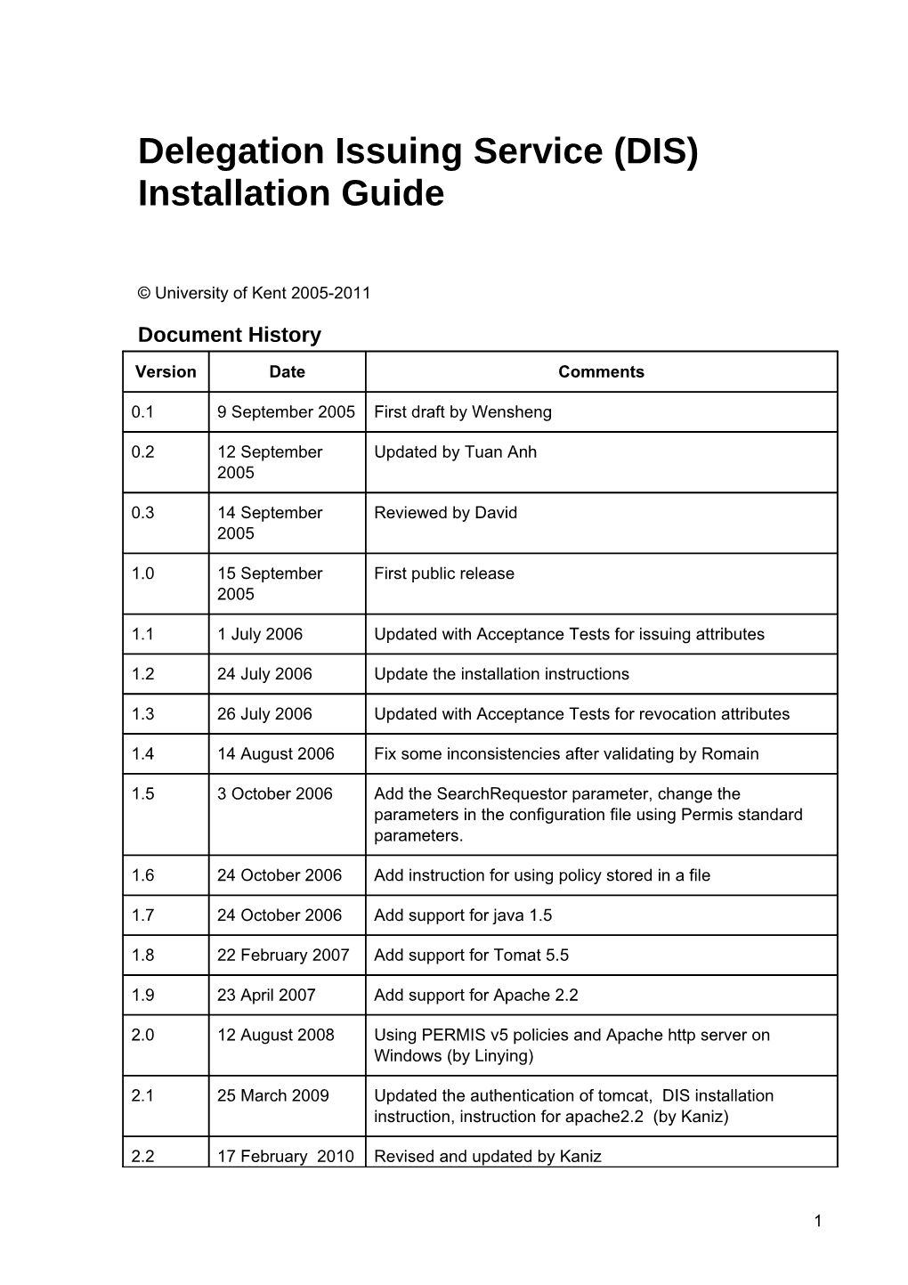 Installation Guide