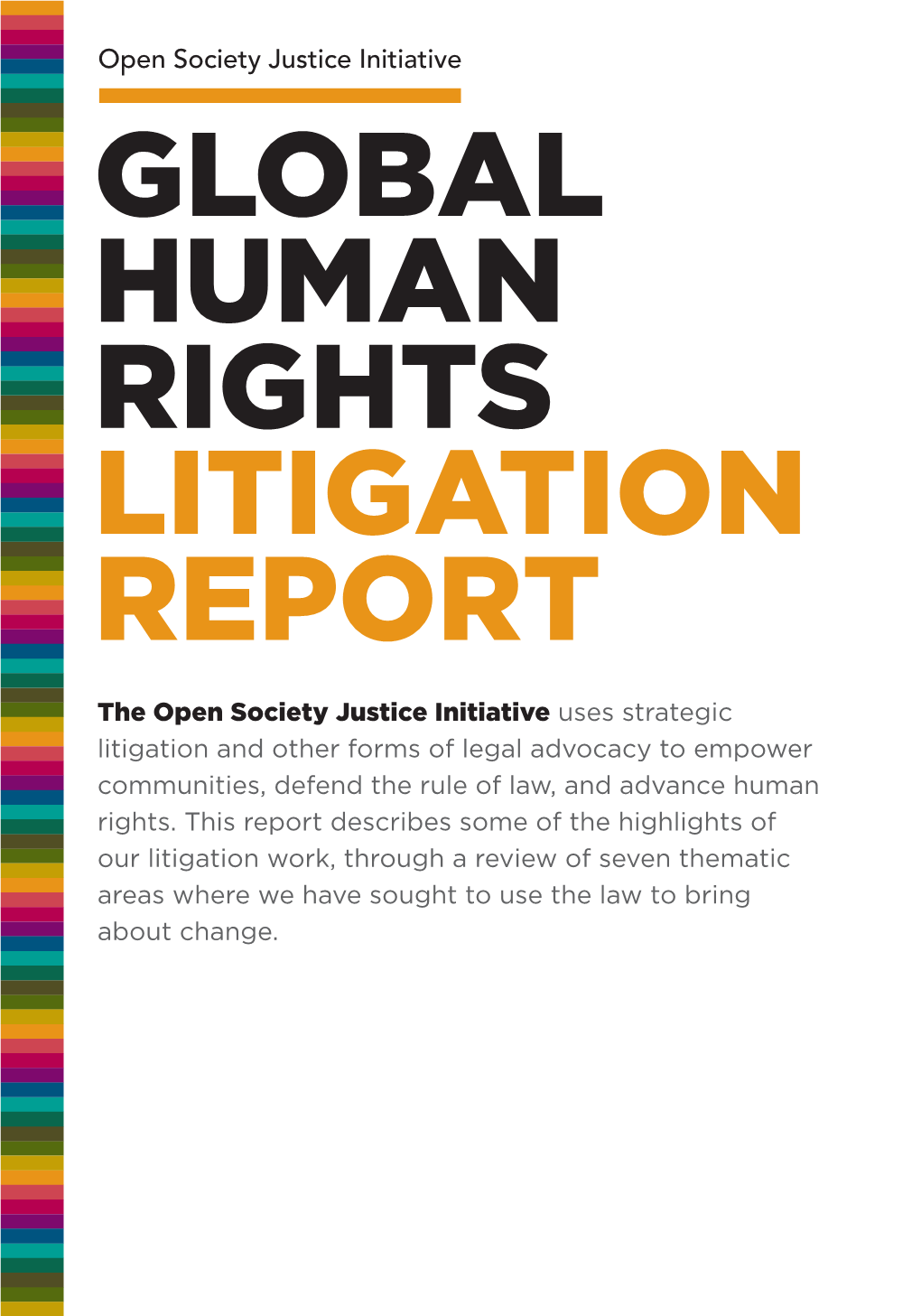 Global Human Rights Litigation Report